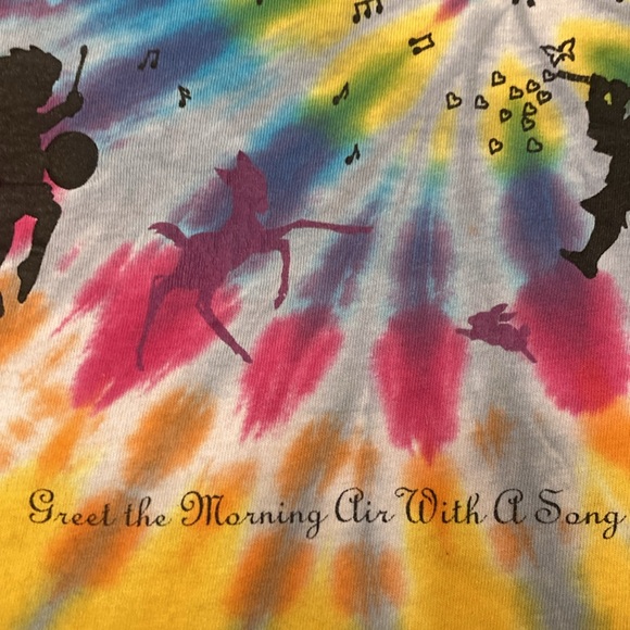 VNTG Grateful Dead Tie Dye Music Never Stopped Child T-shirt Child 10-12 Unisex - Picture 4 of 6
